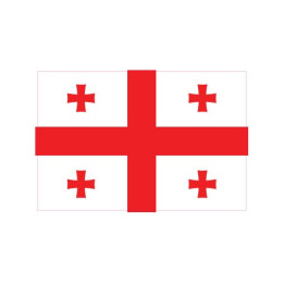 Autocollant Drapeau Georgia Géorgie sticker flag