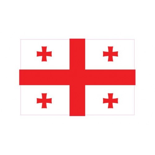 Autocollant Drapeau Georgia Géorgie sticker flag