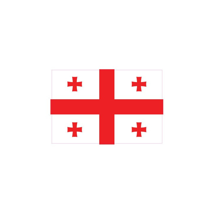 Autocollant Drapeau Georgia Géorgie sticker flag