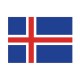 Autocollant Drapeau Iceland Islande sticker flag