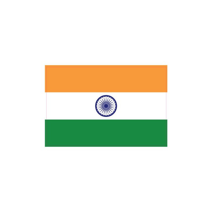Autocollant Drapeau India Inde sticker flag