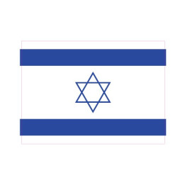 Autocollant Drapeau Israel Israël  sticker flag