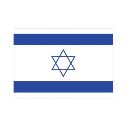 Autocollant Drapeau Israel Israël  sticker flag