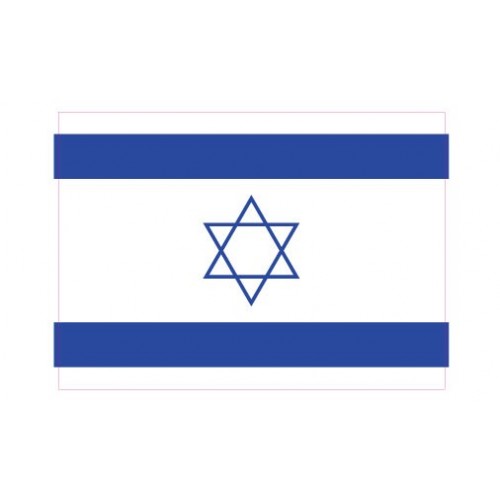 Autocollant Drapeau Israel Israël  sticker flag