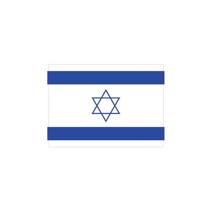 Autocollant Drapeau Israel Israël  sticker flag