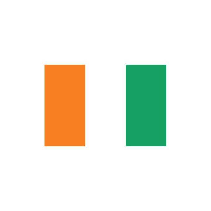Autocollant Drapeau vory Coast Côte D'ivoire sticker flag