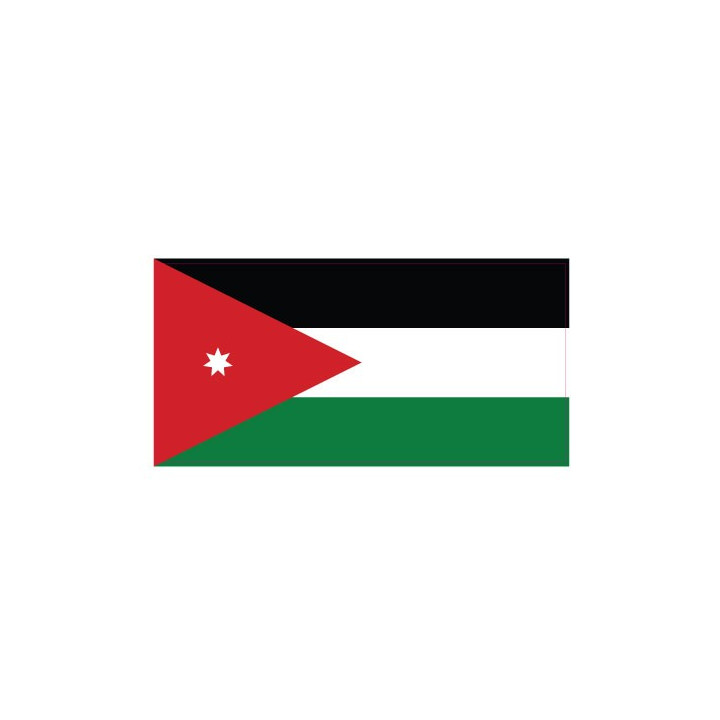 Autocollant Drapeau Jordan Jordanie sticker flag
