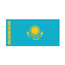 Autocollant Drapeau Kazakhstan Kazakstan  sticker flag