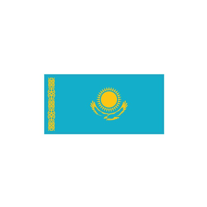 Autocollant Drapeau Kazakhstan Kazakstan  sticker flag