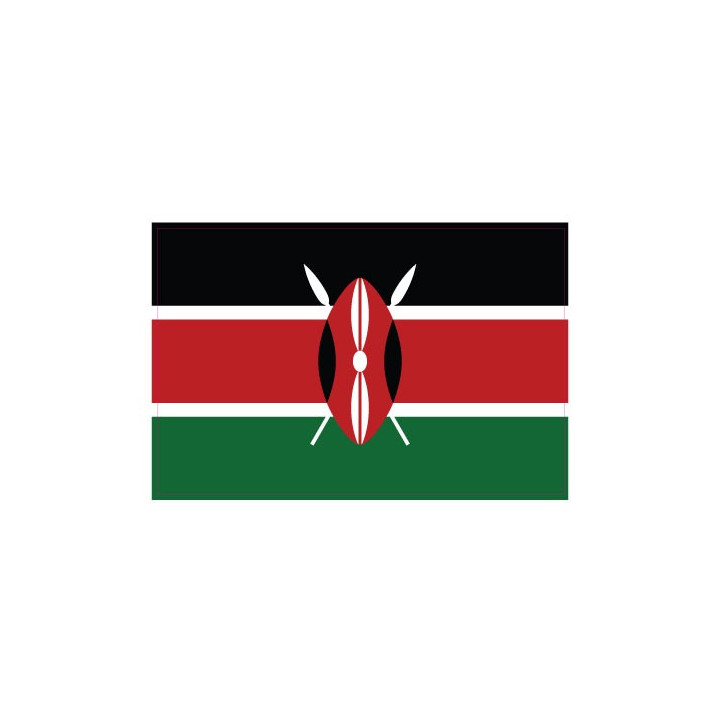 Autocollant Drapeau Kenya  sticker flag