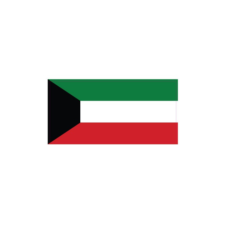 Autocollant Drapeau Kuwait Koweït sticker flag
