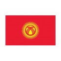 Autocollant Drapeau Kyrgyzstan Kirghizistan sticker flag