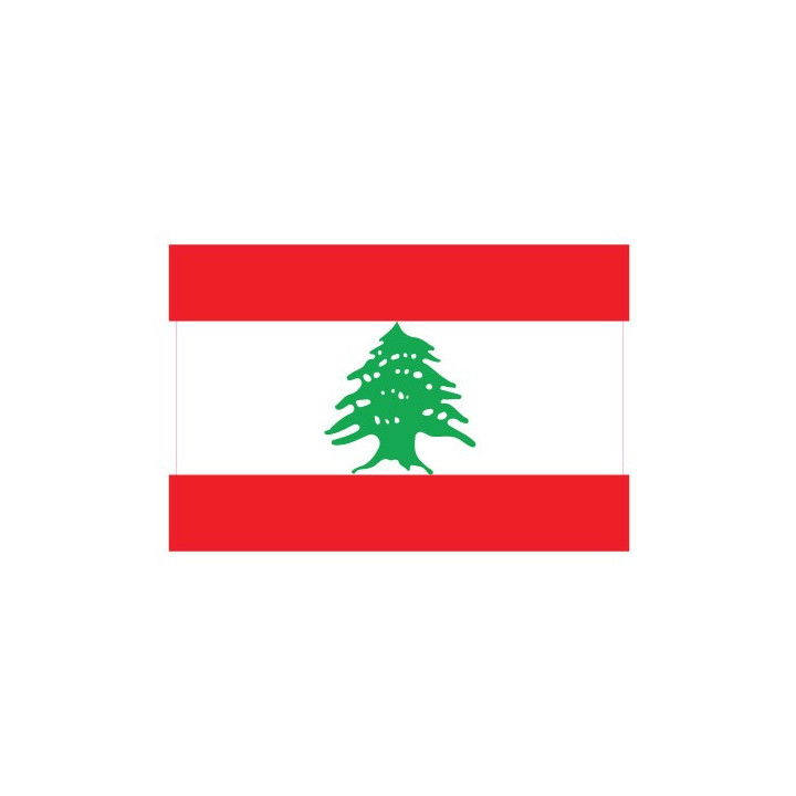 Autocollant Drapeau Lebanon Liban sticker flag
