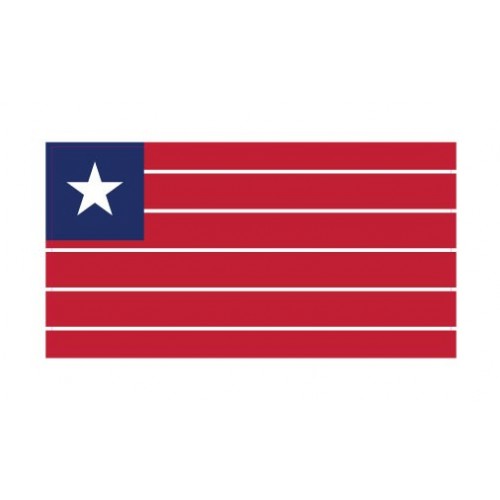 Autocollant Drapeau Liberia Libéria sticker flag