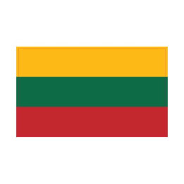 Autocollant Drapeau Lithuania Lituanie sticker flag