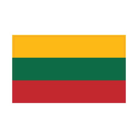 Autocollant Drapeau Lithuania Lituanie sticker flag