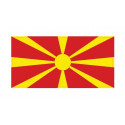 Autocollant Drapeau Macedonia Macédoine sticker flag