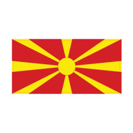 Autocollant Drapeau Macedonia Macédoine sticker flag