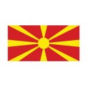 Adesivo Bandiera della Macedonia Macedonia adesivo bandiera