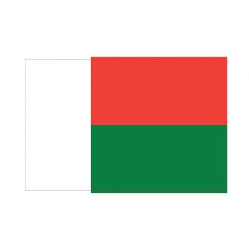 Autocollant Drapeau Madagascar  sticker flag