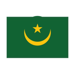 Autocollant Drapeau Mauritania Mauritanie sticker flag