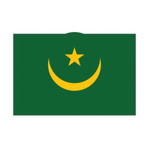 Autocollant Drapeau Mauritania Mauritanie sticker flag