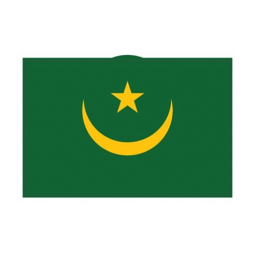 Autocollant Drapeau Mauritania Mauritanie sticker flag