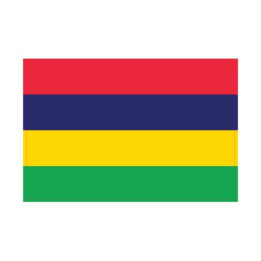 Autocollant Drapeau Mauritius Île Maurice sticker flag