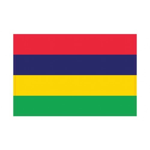 Autocollant Drapeau Mauritius Île Maurice sticker flag