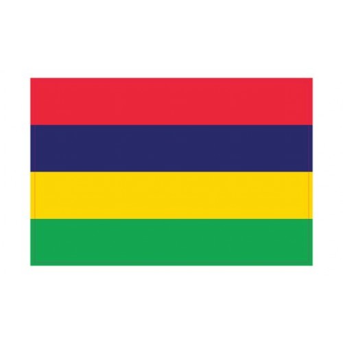 Autocollant Drapeau Mauritius Île Maurice sticker flag