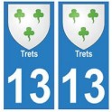 13 Trets city sticker plate