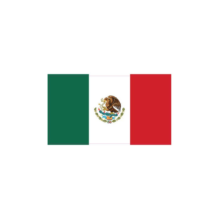 Autocollant Drapeau Mexico Mexique sticker flag