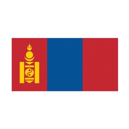 Autocollant Drapeau  Mongolia Mongolie sticker flag