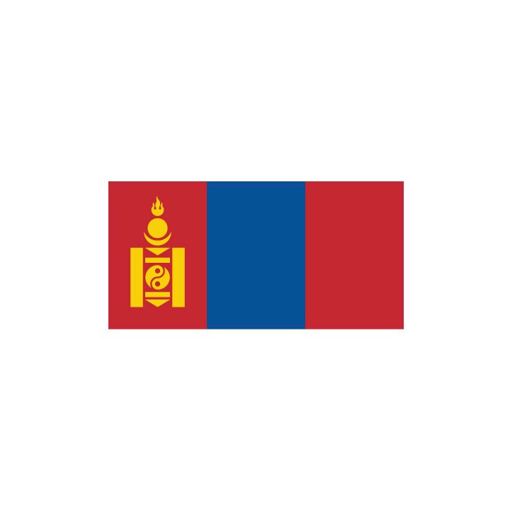Autocollant Drapeau  Mongolia Mongolie sticker flag