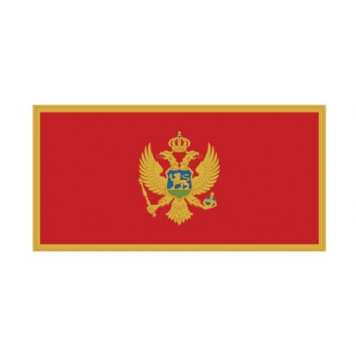 Autocollant Drapeau Montenegro Monténégro sticker flag
