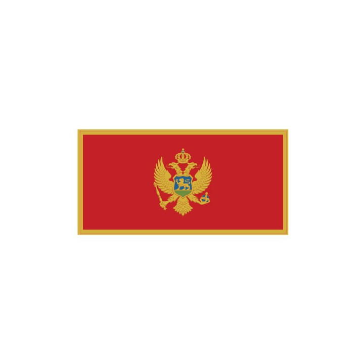 Autocollant Drapeau Montenegro Monténégro sticker flag