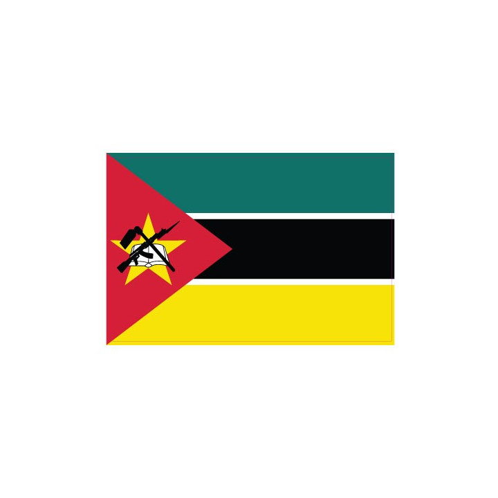 Autocollant Drapeau Mozambique sticker flag