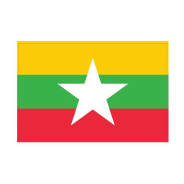 Autocollant Drapeau Myanmar sticker flag