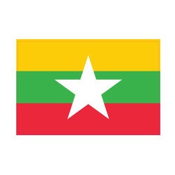 Autocollant Drapeau Myanmar sticker flag