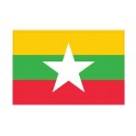 Autocollant Drapeau Myanmar sticker flag