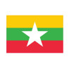 Autocollant Drapeau Myanmar sticker flag