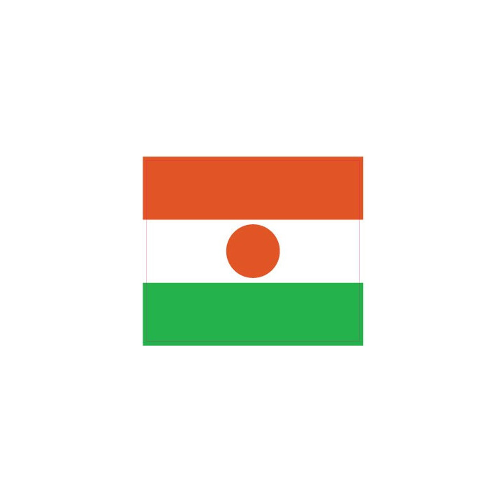 Autocollant Drapeau Niger sticker flag