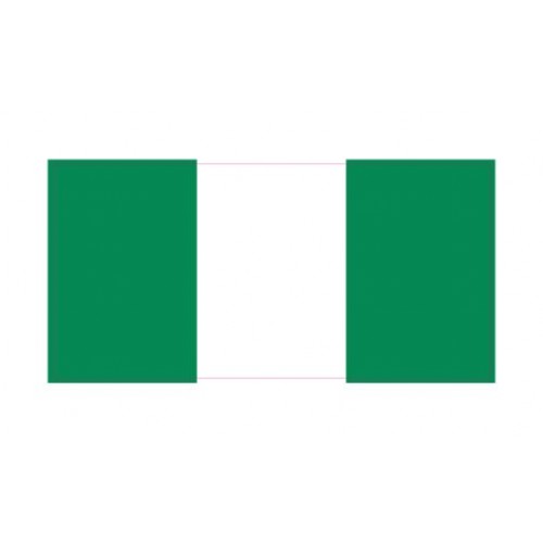 Autocollant Drapeau Nigeria Nigéria sticker flag
