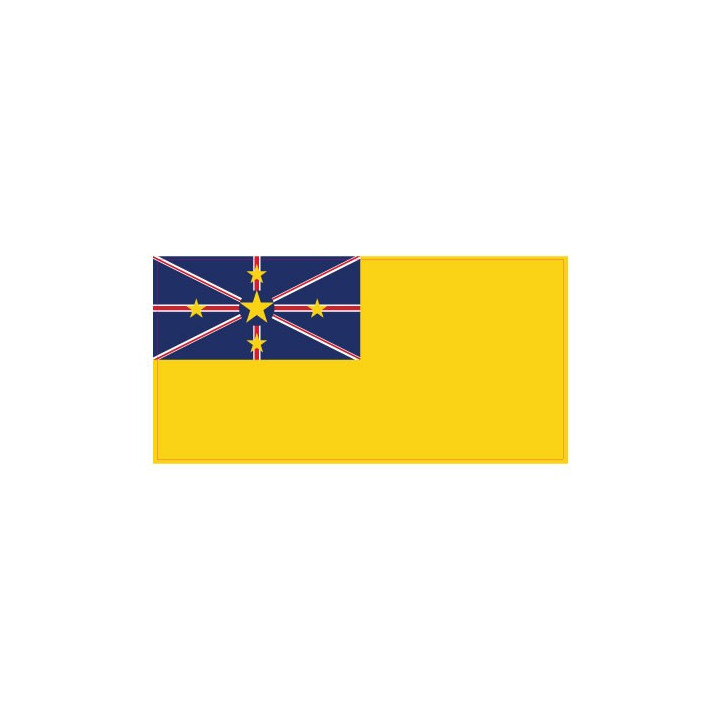 Autocollant Drapeau Niue Nioué sticker flag