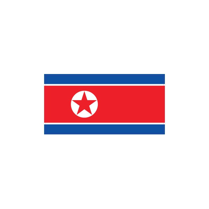 Autocollant Drapeau North Korean sticker flag