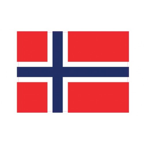 Autocollant Drapeau Norway Norvège sticker flag