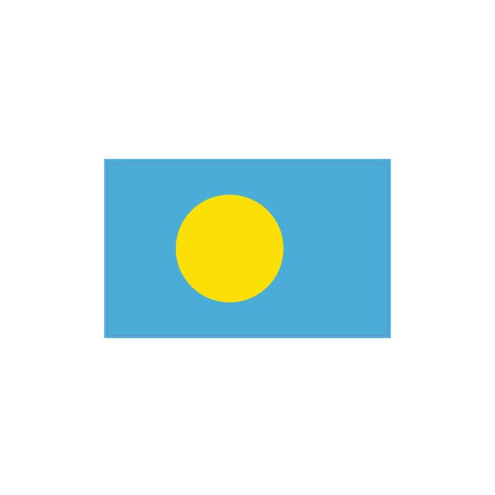 Autocollant Drapeau Palau Palaos sticker flag