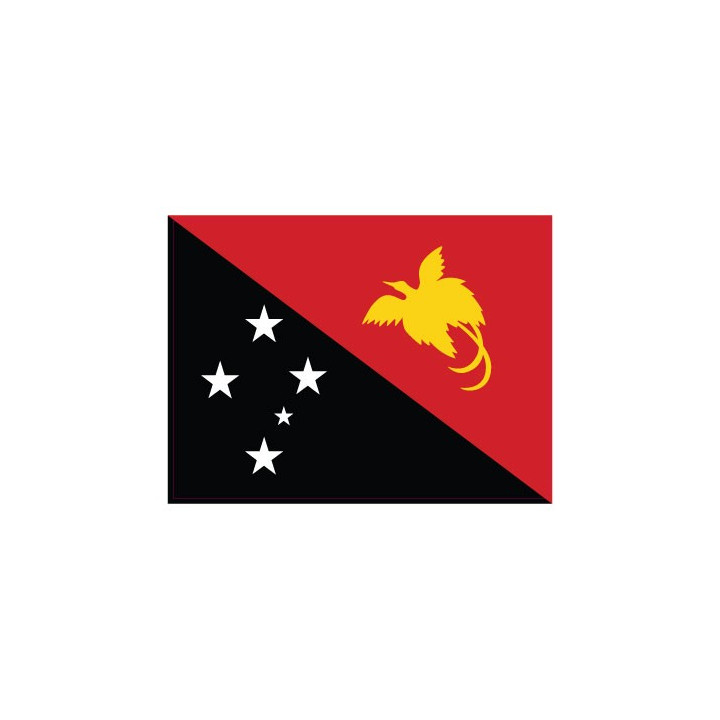 Autocollant Drapeau Papouasie Nouvelle Guinée sticker flag
