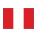 Autocollant Drapeau Peru Pérou sticker flag