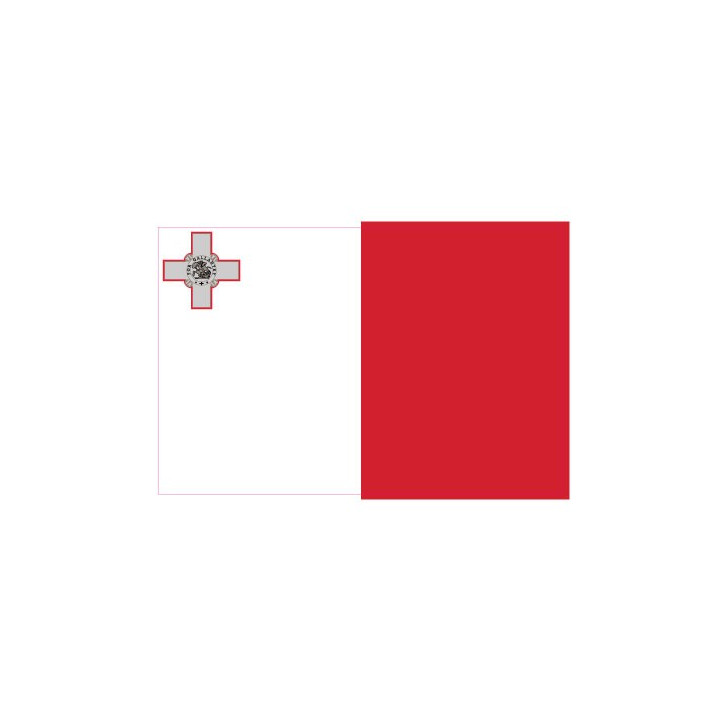 Autocollant Drapeau Malta Malte sticker flag